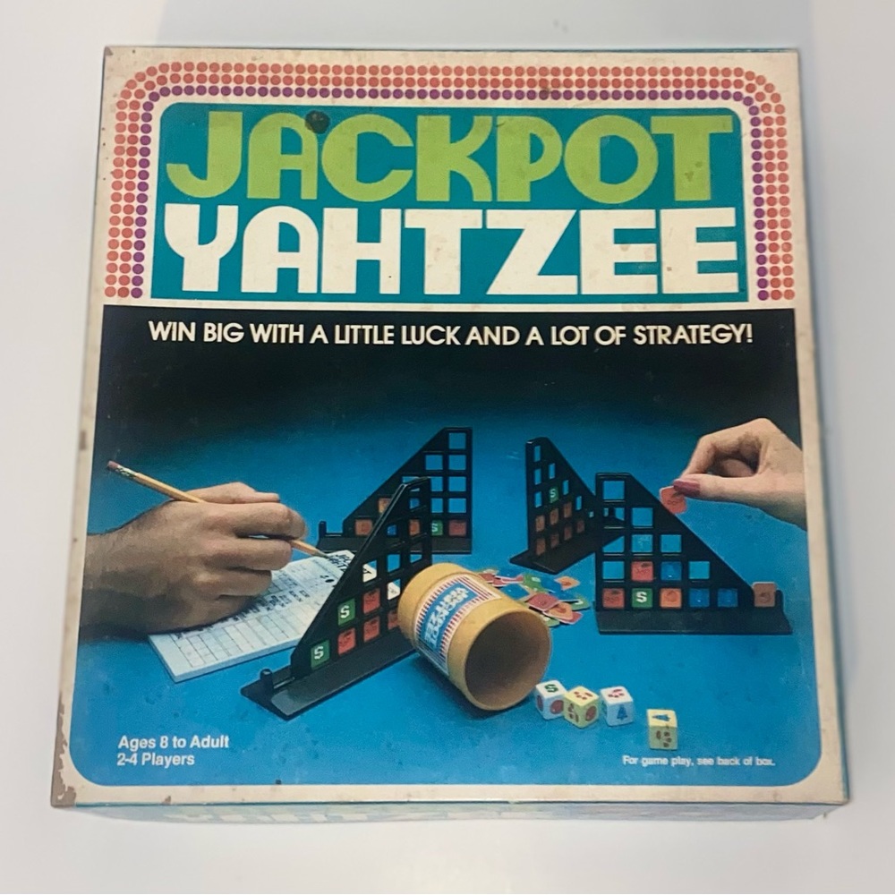 Vintage 1980 Jackpot Yahtzee Lowe Luck And Strategy